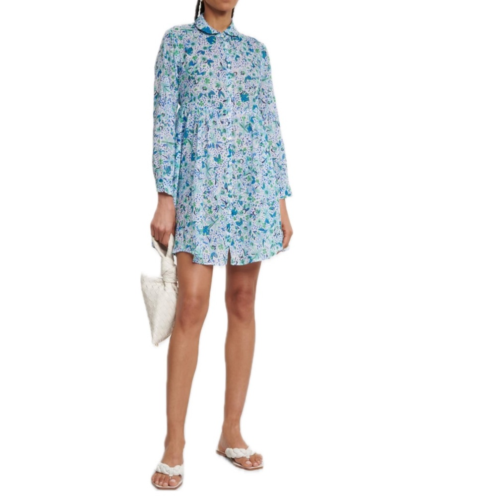 Poupette St Barth Lili Blue Monaco mini dress